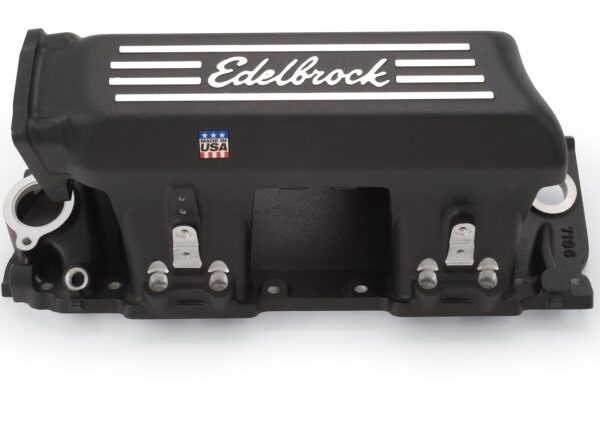 Edelbrock Manifold EFI Pro-Flo XT BB Chevy Rect Port Heads Black Powder Coated