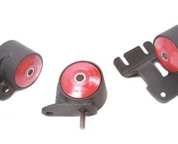 Innovative 90-93 Integra B-Series Black Steel Mounts 85A Bushings (Auto Trans Hydro)