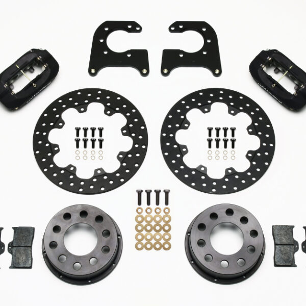 Wilwood Forged Dynalite Rear Drag Kit Drilled Rotor 58-64 Olds/Pont .690in Studs