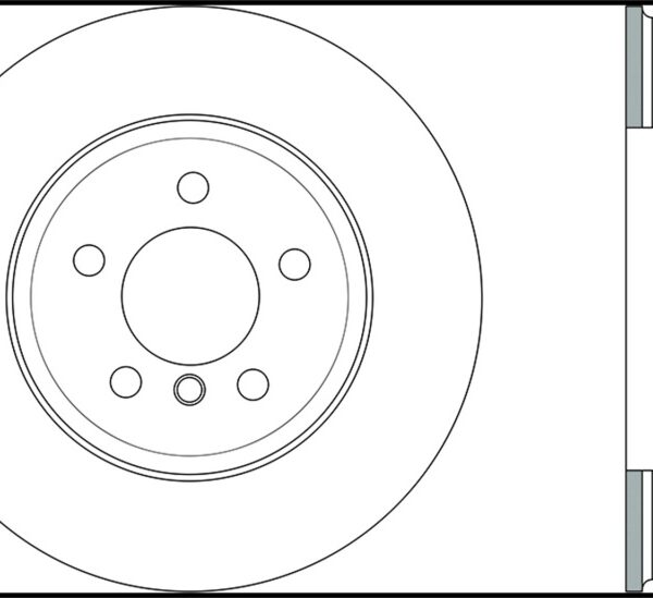 StopTech Sport Slotted 12-16 BMW 640i Front Right Rotor