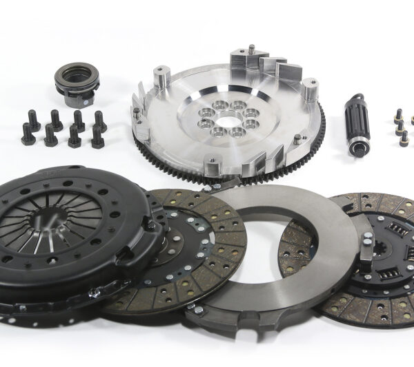 DKM Clutch BMW E34/E36/E39/E46/Z3 (6 Cyl) MS Twin Disc Clutch w/Steel Flywheel (660 ft/lbs Torque)