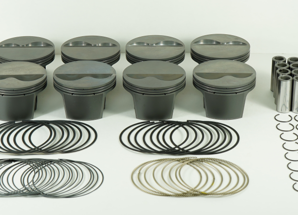 Mahle MS Piston Set Chevy 360ci 4.045in Bore 3.500in Stroke 5.7in Rod .927in Pin -4cc 10.6 CR