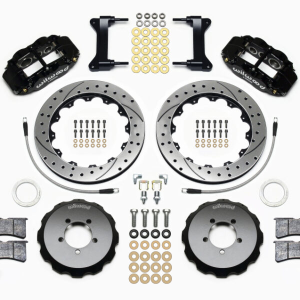 Wilwood Narrow Superlite 6R Front Hat Kit 12.88in Drilled 2012-Up Toyota / Scion FRS w/ Lines