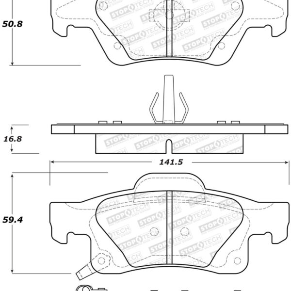 StopTech Performance 11-17 Dodge Durango Rear Brake Pads
