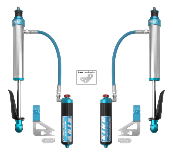 King Shocks 2022+ Toyota Tundra Rear 2.5 Dia Remote Reservoir Coilover & Adjuster (Pair)