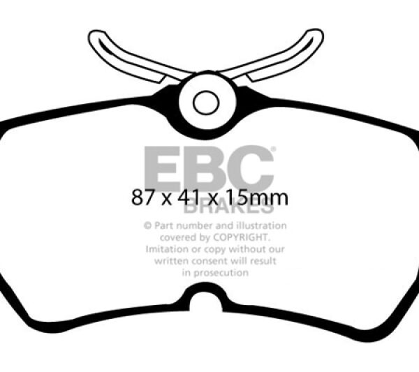 EBC 13-19 Ford Fiesta ST 1.6T Bluestuff Rear Brake Pads