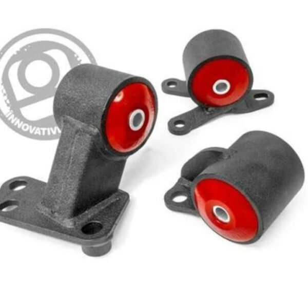 Innovative 94-01 Integra B-Series Black Steel Mounts 60A Bushings (Auto to Manual Hydro 2 Bolt)