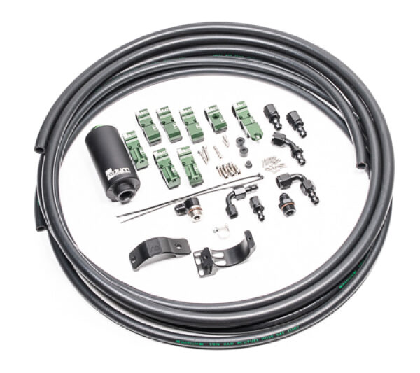 Radium Engineering Early Nissan Fuel Hanger Plumbing Kit Stainless Filter