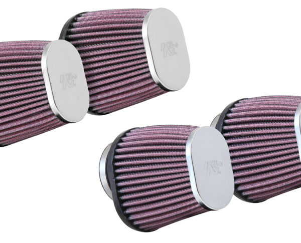 K&N Universal Clamp-On Air Filter 2-1/8in Flange 4x3in-B 3x2in-T 4in-L