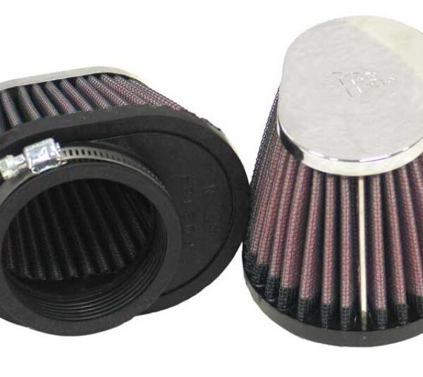 K&N Universal Chrome Filter 2 1/8in FLG / 4in x 3in Bottom / 2in Top / 2 3/4in Height (2 Per Box)