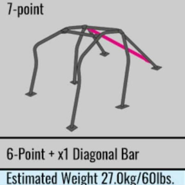Cusco R32 2D Steel 2 Passenger 7P Roll Cage 40 Safety21 (S/O / No Cancel)