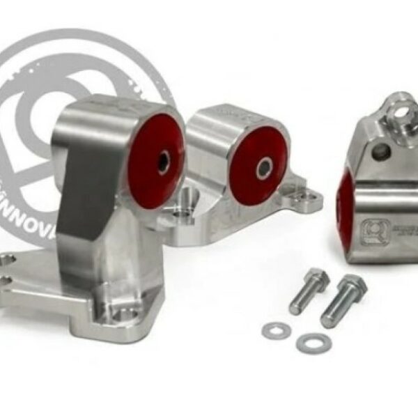 Innovative 94-01 Acura Integra B/D-Series Black Steel Billet Mount Kit 60A Bushings