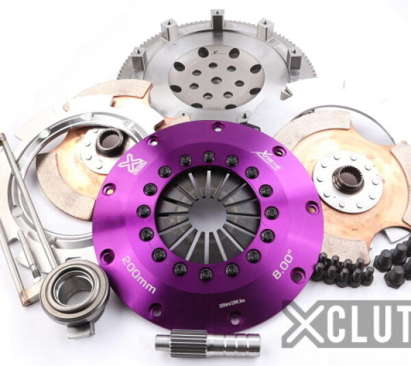 XClutch 1997 Mitsubishi Lancer EVO IV 2.0L 8in Twin Solid Ceramic Clutch Kit