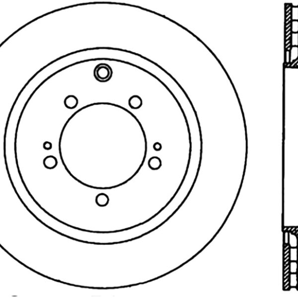 StopTech Power Slot 03-06 Evo 8 & 9 Cryo Slotted Right Rear Rotor