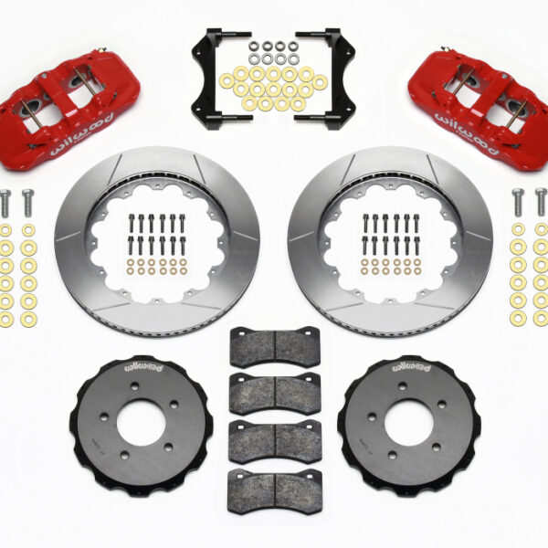 Wilwood AERO6 Front Hat Kit 14.00 Red 99-06 BMW E46