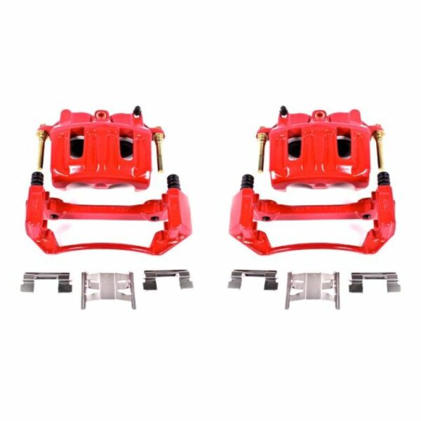 Power Stop 99-03 Ford F-150 Front Red Calipers w/Brackets - Pair