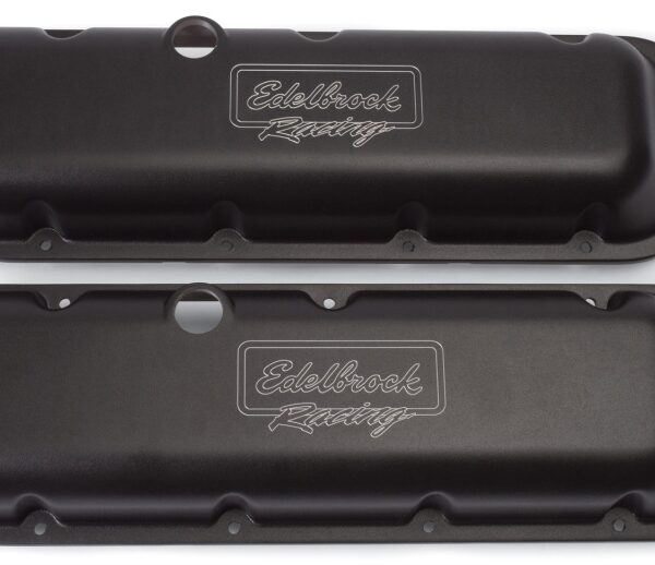 Edelbrock Valve Cover Victor Series Chevrolet 1965 and Later 396-502 V8 Low Black