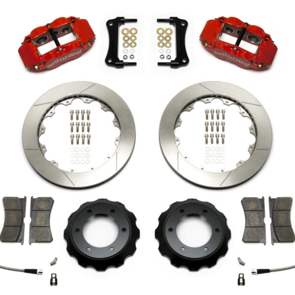 Wilwood Narrow Superlite Red 6R Front Kit 12.88in Slotted Rotor w/ Lines 05-15 Toyota Tacoma