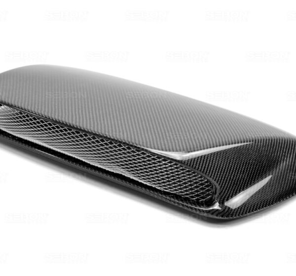 Seibon 02-03 Subaru WRX STi Carbon Fiber Hood Scoop - Only Fits OEM Hoods (Not Seibon Hoods)