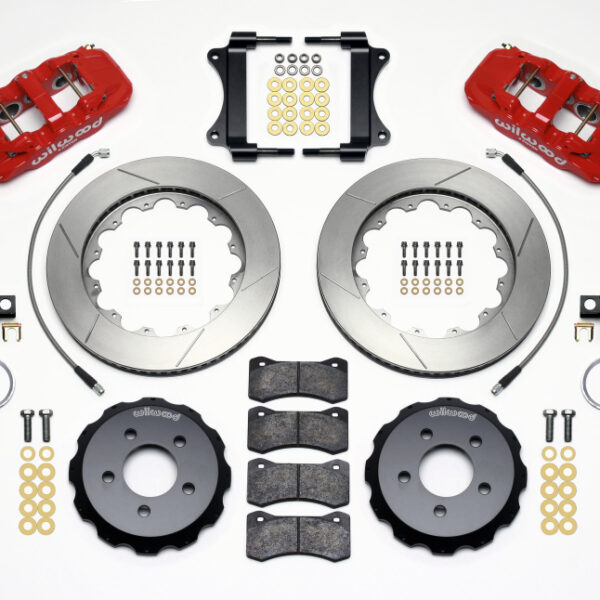 Wilwood AERO6 Front Hat Kit 14.25 Red 2008-2009 Pontaic G8 w/Lines