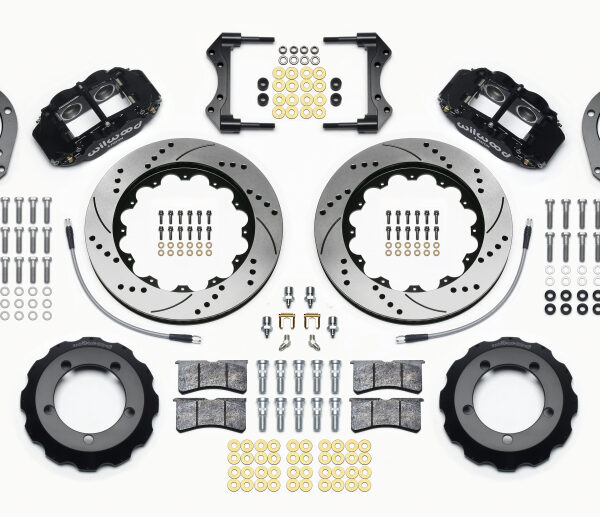 Wilwood Narrow Superlite 4R Front Hat Kit 14.00in Drilled 76-77 Ford Bronco Dana 44 w/Lines
