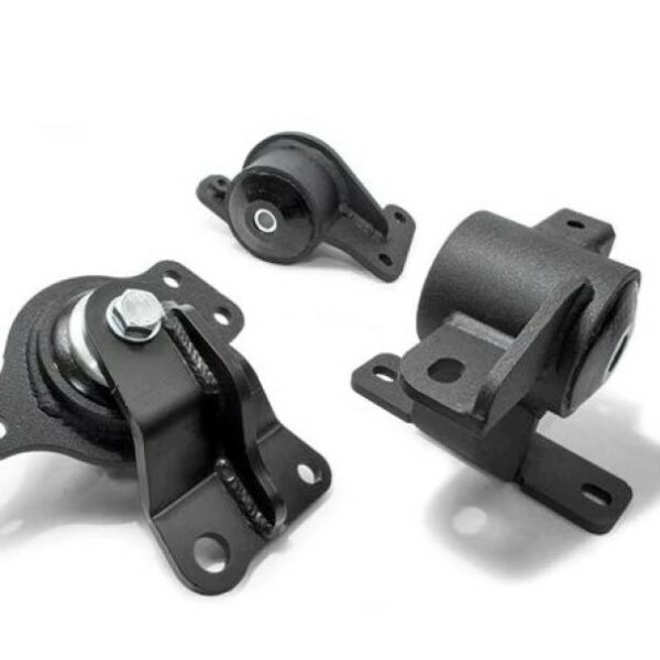 Innovative 05-08 Honda FIT/JAZZ L-Series Black Steel Mounts 75A Bushings (Auto Trans)