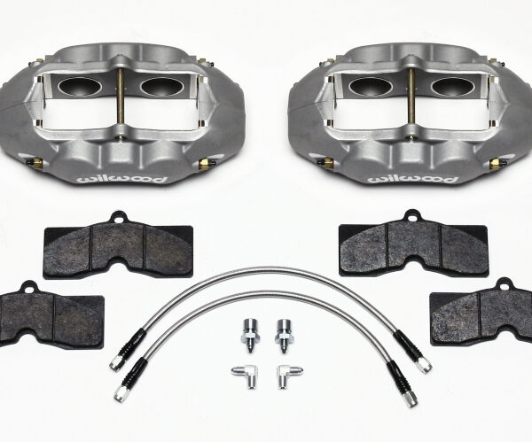 Wilwood D8-4 Front Caliper Kit Clear Corvette C2 / C3 65-82