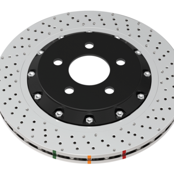 DBA 19+ Chevrolet Camaro ZL1 (w/ NAS Nuts) 5000 Series Cross Drilled & Dimpled KP Brake Rotor