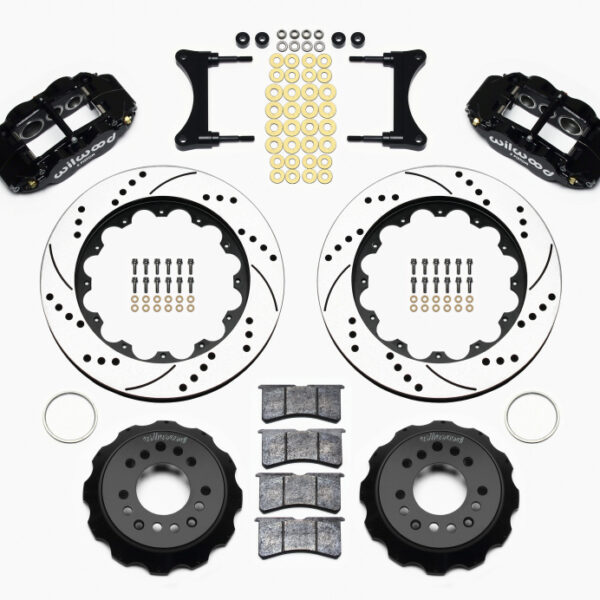 Wilwood Narrow Superlite 6R Front Hat Kit 14.00in Drilled 93-96 Mazda RX7