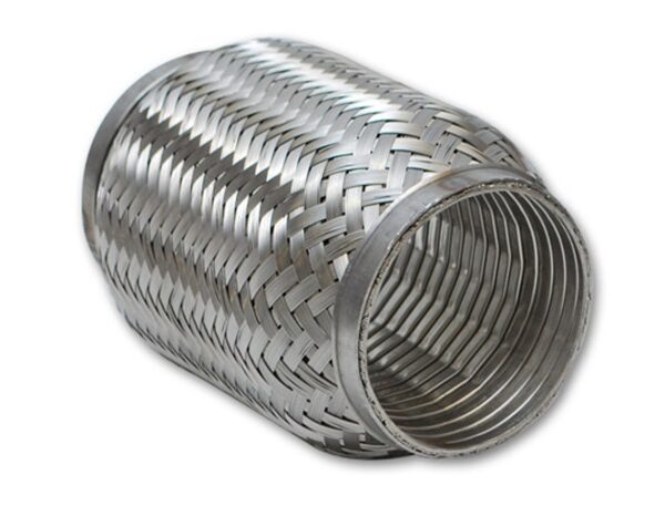 Vibrant SS Turbo FLEX Coupling with Interlock Liner 3.5in inlet/outlet x 8in long