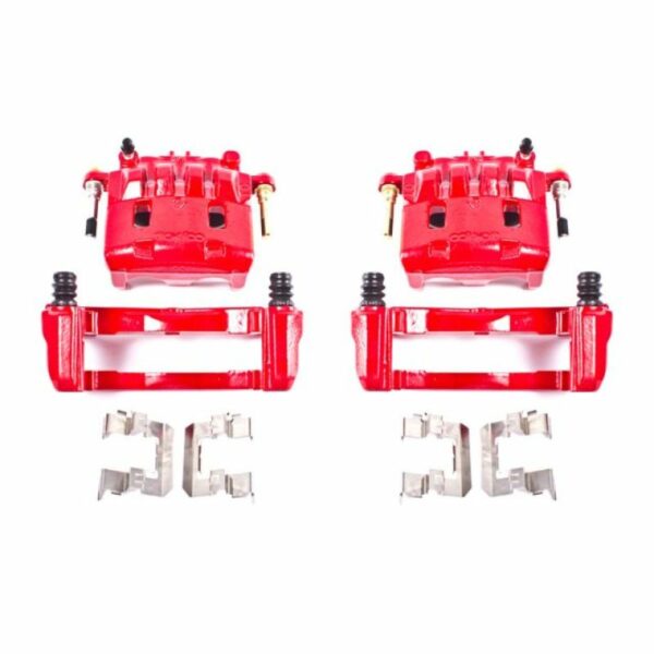 Power Stop 16-17 Subaru Crosstrek Front Red Calipers w/Brackets - Pair