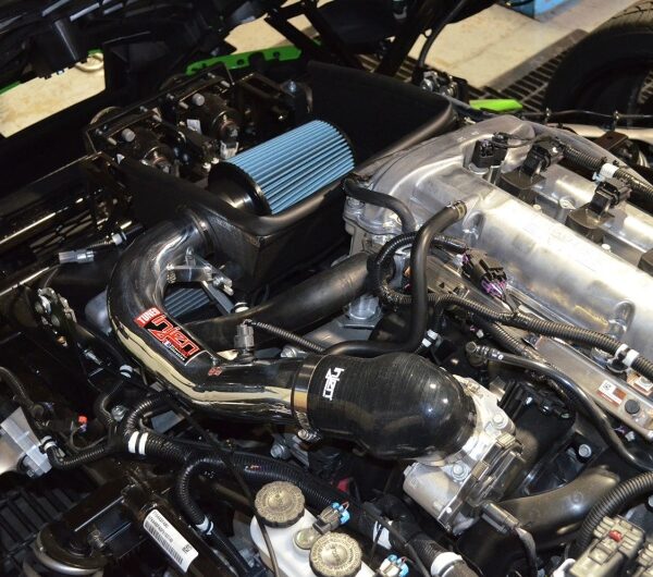 Injen 2015-2017 Polaris Slingshot 2.4L 4 Cyl Wrinkle Red Short Ram Intake w/ Heat Shield