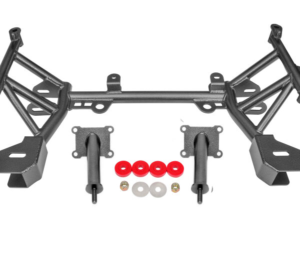 BMR 93-02 4th Gen F-Body K-member Low Mount Turbo LS1 Motor Mounts Standard Rack Mounts - Black