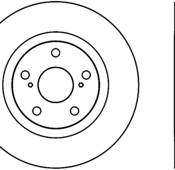 Stoptech 07 Lexus ES350 / 09 Pontiac Vibe / 09 Toyota Matrix Front CRYO-STOP Brake Rotor