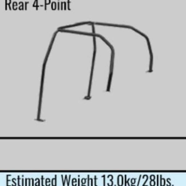 Cusco Safety 21 4-Passenger REAR 4-Point BLK 08-15 Mitsubishi Evo (CZ4A) Roll Cage (S/O/No Cancel)
