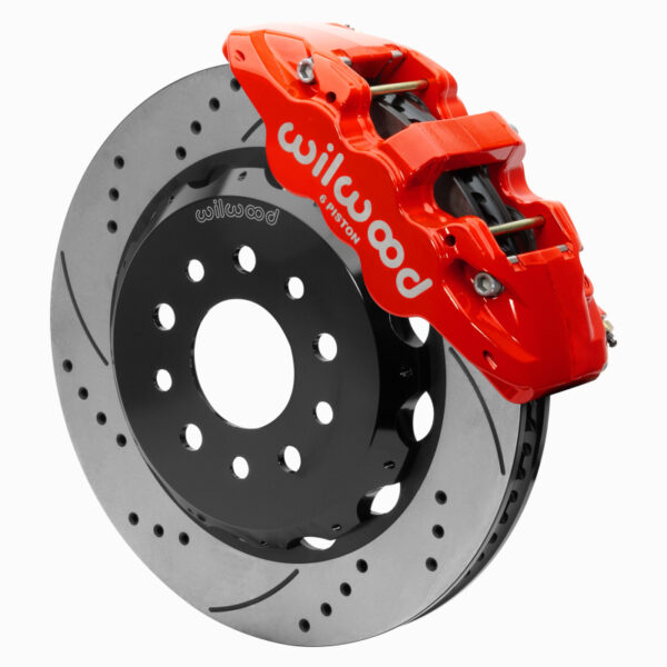 Wilwood AERO6 Front Hat Kit 14.00 Red 2018-Up Jeep JL SRP w/Lines