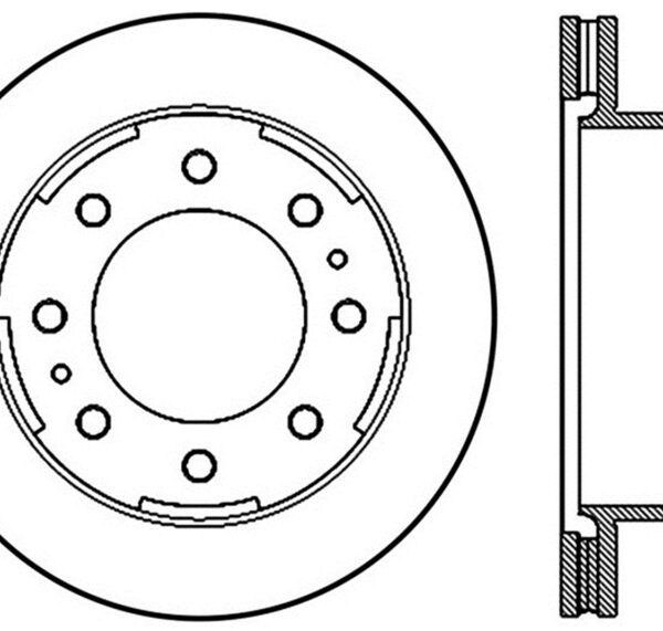 StopTech Sport Drilled & Slotted Rotor - Front Right