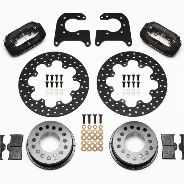 Wilwood Forged Dynalite Rear Drag Kit Drilled Rotor 58-64 Olds/Pontiac 1/2in Studs