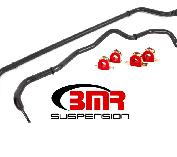 BMR 16-20 6th Gen Camaro Front & Rear Sway Bar Kit w/ Bushings - Black Hammertone