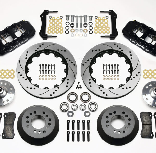 Wilwood AERO6 Front Hub Kit 14.00 Drilled 67-69 Camaro 64-72 Nova Chevelle