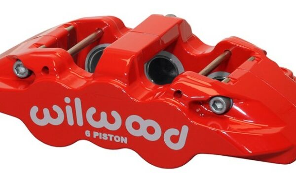 Wilwood Caliper-Aero6-R/H - Red 1.75/1.38/1.38in Pistons 1.25in Disc