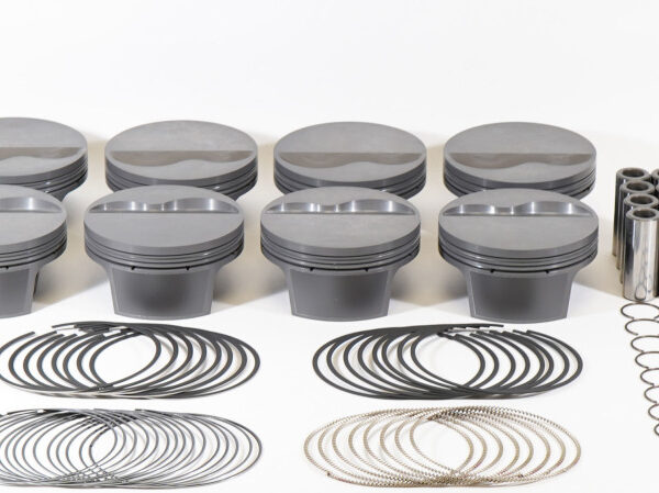 Mahle MS Piston Set Ford Flat Top SB 385ci 4.040in Bore 3.75in Stk 6.2in Rod .927 Pin -6cc 10.9 CR
