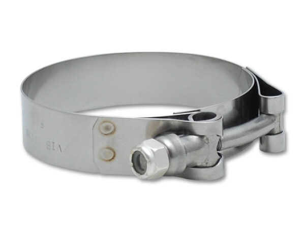 Vibrant SS T-Bolt Clamps Pack of 2 Size Range: 1.89in to 2.10in O.D.