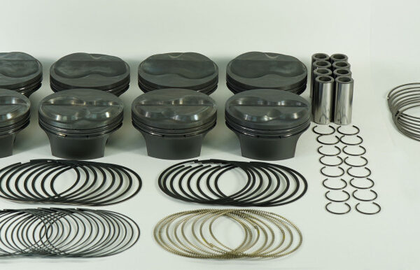 Mahle MS Piston Set Chevy SB 389ci 4.130in Bore 3.625 Stroke 6.125 Rod .927 Pin 9cc 13.5CR -Set Of 8
