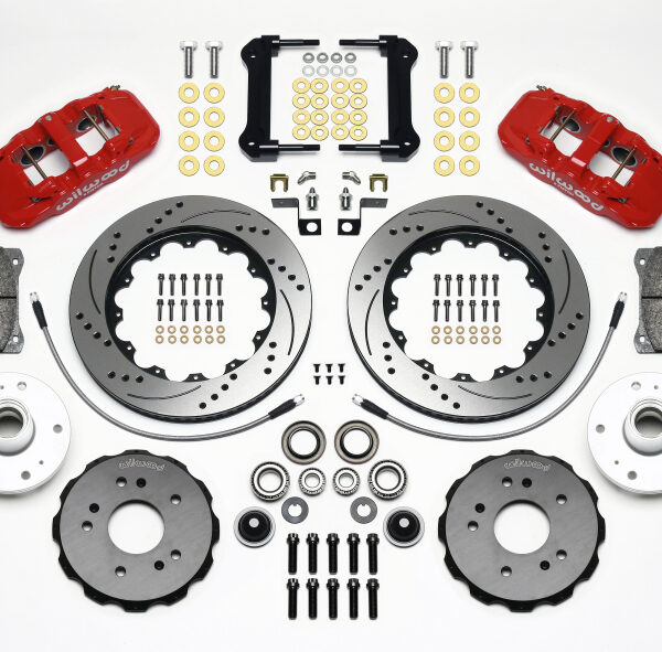 Wilwood AERO6 Front Truck Kit 14.25in Drill Red 97-03 Ford F150