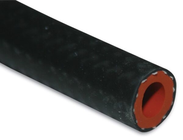 Vibrant 1in (25mm) I.D. x 20 ft. Silicon Heater Hose reinforced - Black