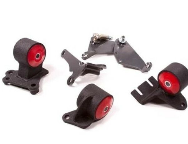 Innovative 90-93 Integra B-Series Black Steel Mounts 95A Bushings (Cable to Hydro Conversion)
