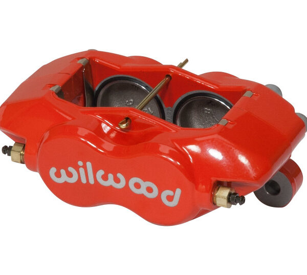 Wilwood Caliper-Forged DynaliteI w/Dust Seal-Red 1.75in Pistons .81in Disc