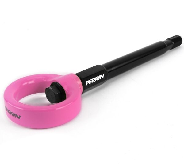 Perrin 08-14 Subaru WRX/STI Tow Hook Kit (Front) - Hyper Pink