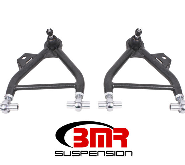 BMR 79-93 Mustang Lower A-Arm (Coilover Only) w/ Adj. Rod End and STD. Ball Joint - Black Hammertone